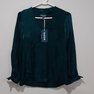 Modcloth long sleeve teal top